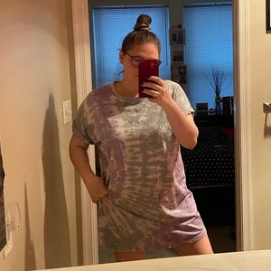 tie-dye t-shirt  dress